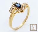 ANILLO CORONA MARQUEZA DE ZAFIRO