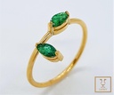 ANILLO ESMERALDA MARQUEZA 0.6CT