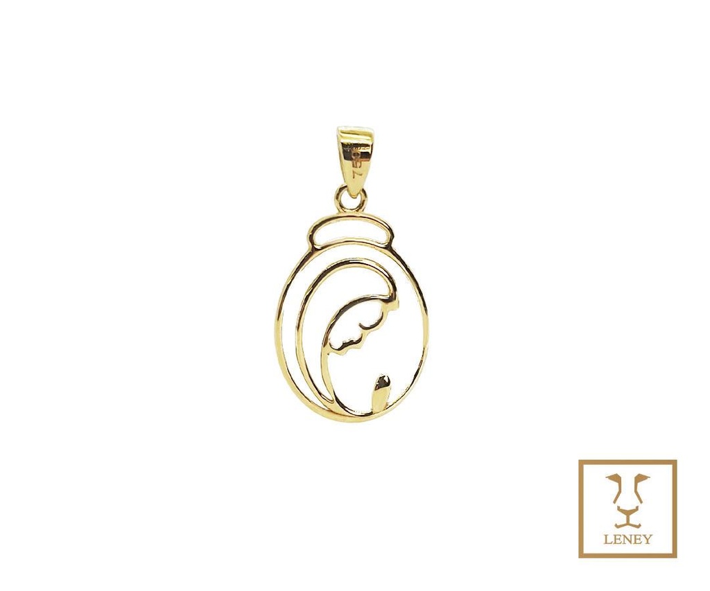 MEDALLA VIRGEN OVAL 19MM