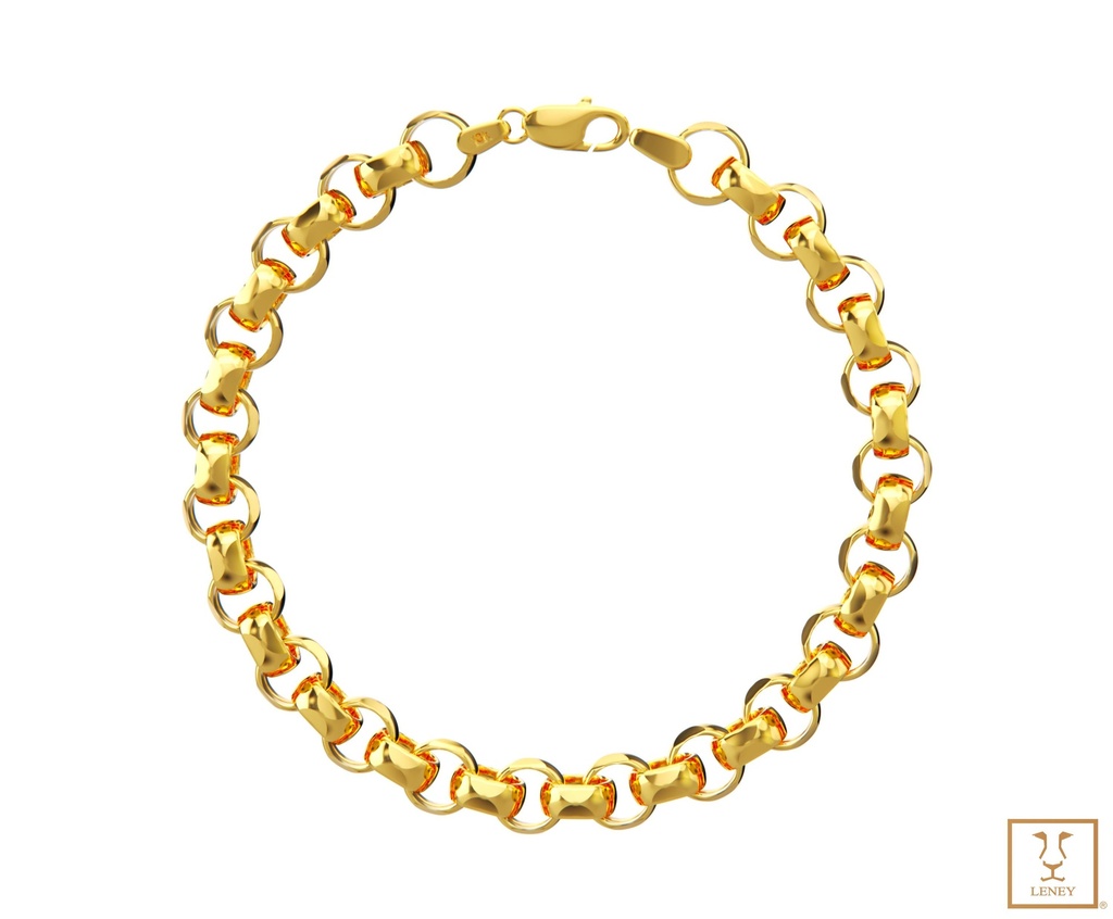 PULSERA ESLABON ROLL ON FILO