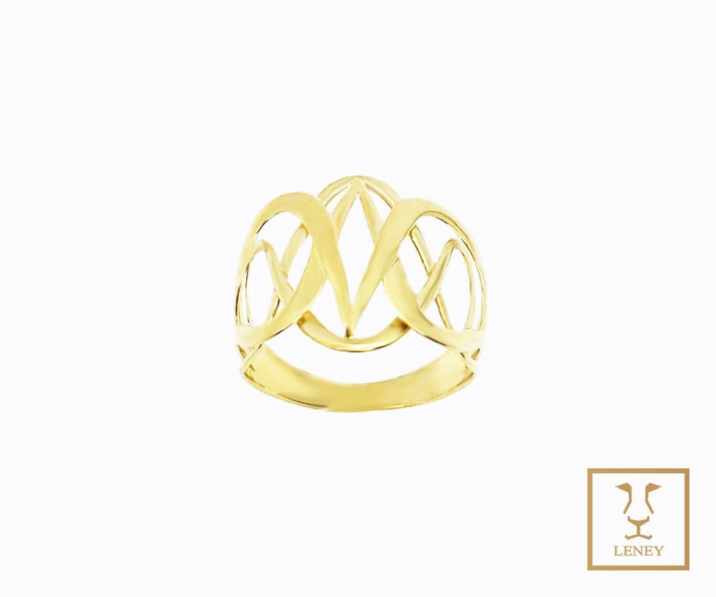 ANILLO ONDAS TERMINADAS EN ROMBO