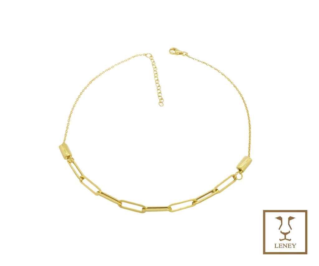 TOBILLERA 8 ESLABONES CLIP