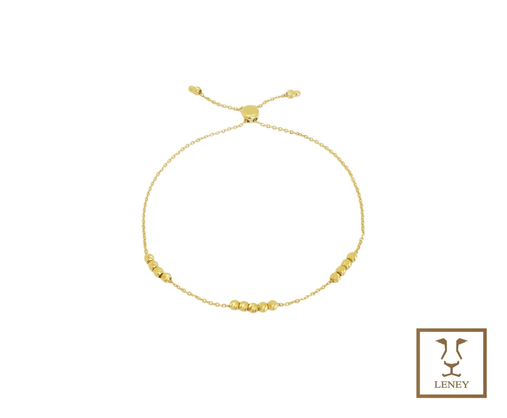 PULSERA BOLITAS DIAMANTADAS 2.5MM