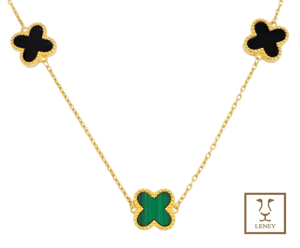 GARGANTILLA O COLLAR 5 TREBOLES