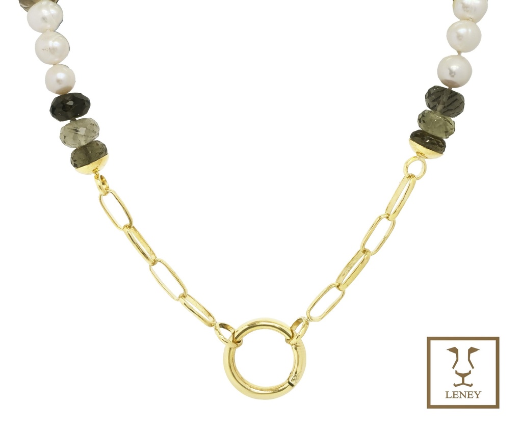 COLLAR 21 PERLAS BLANCAS