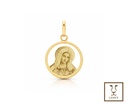 MEDALLA VIRGEN FOTOGRABADA Y CALADA
