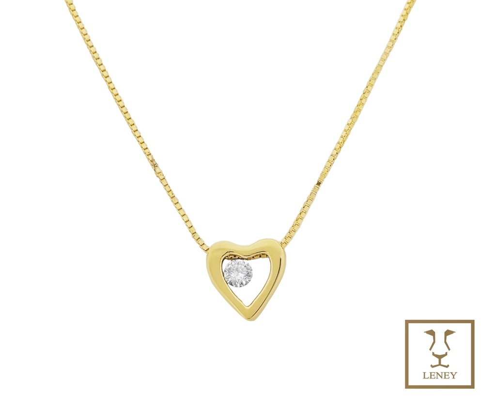 GARGANTILLA CORAZON BRILLANTE 0.005CT