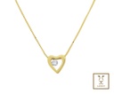 GARGANTILLA CORAZON BRILLANTE 0.005CT