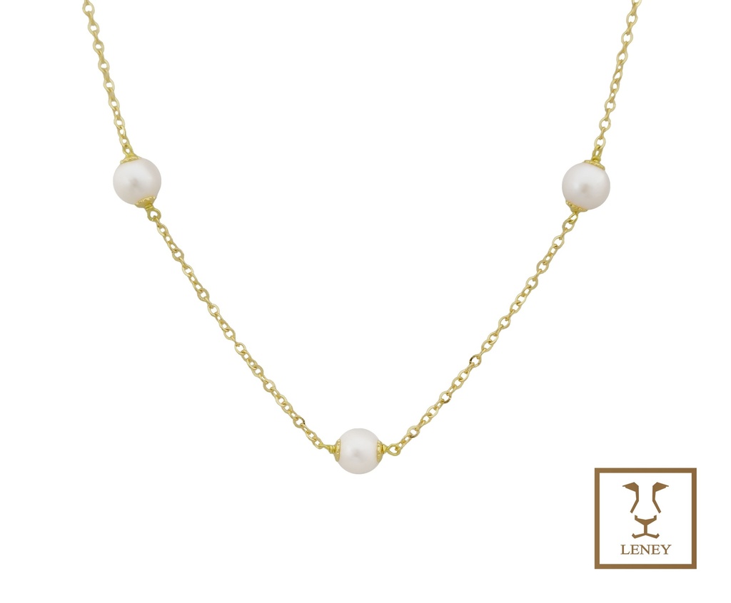 GARGANTILLA 5 PERLAS REDONDAS