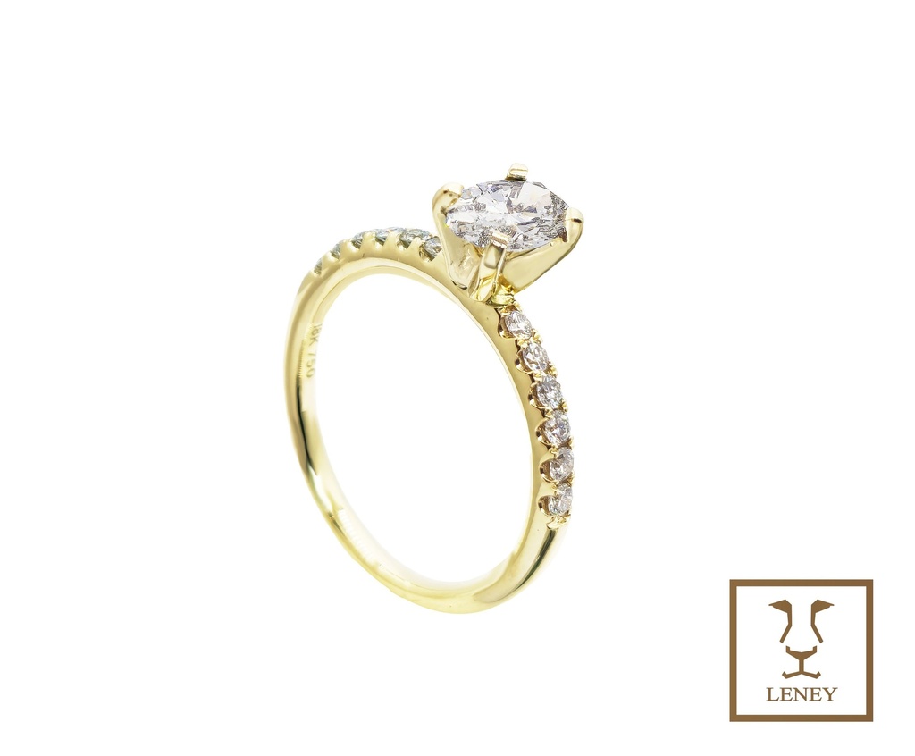 ANILLO SOLITARIO DIAMANTE O BRILLANTE