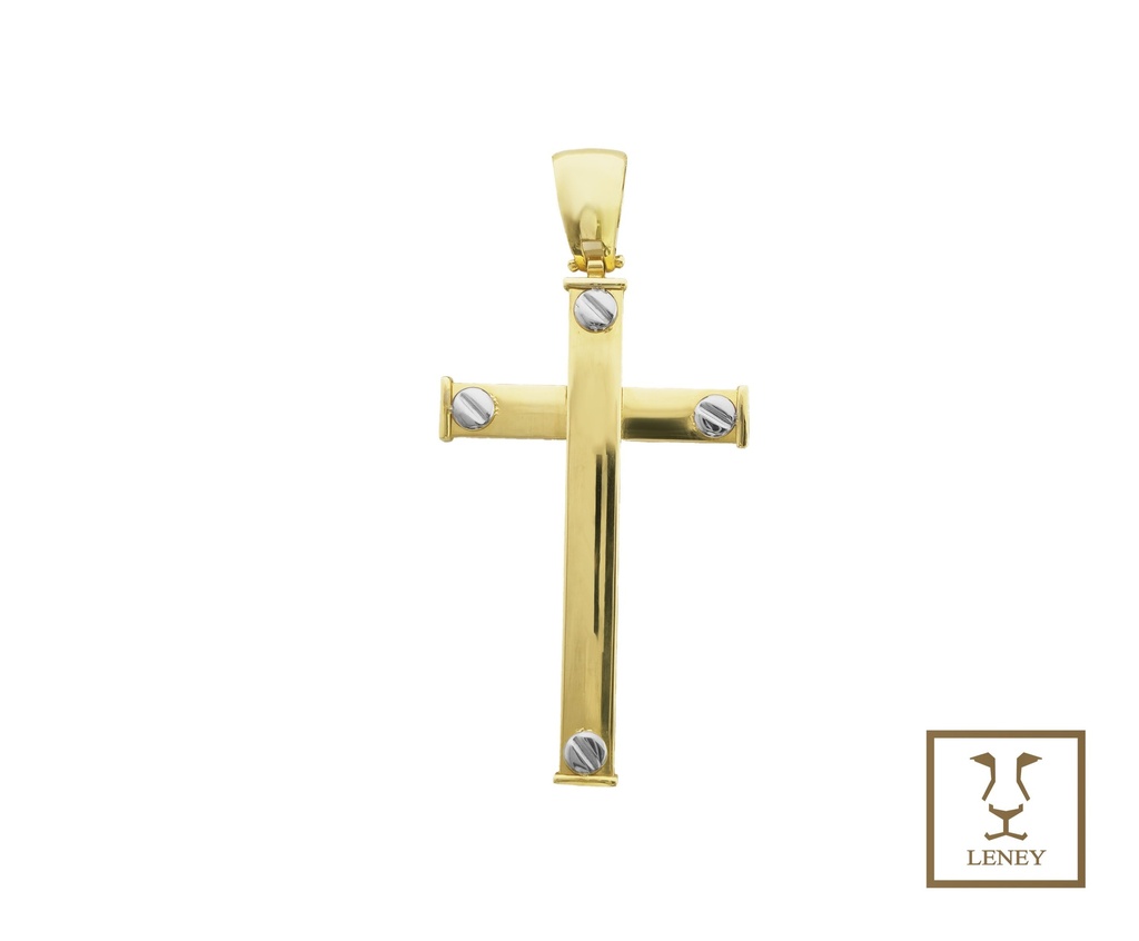 CRUZ TORNILLOS DE ORO BLANCO