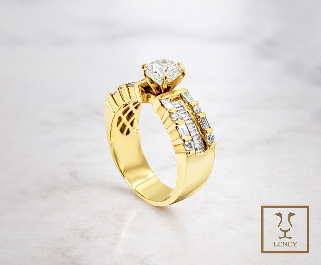 ANILLO SOLITARIO BRILLANTE CENTRAL