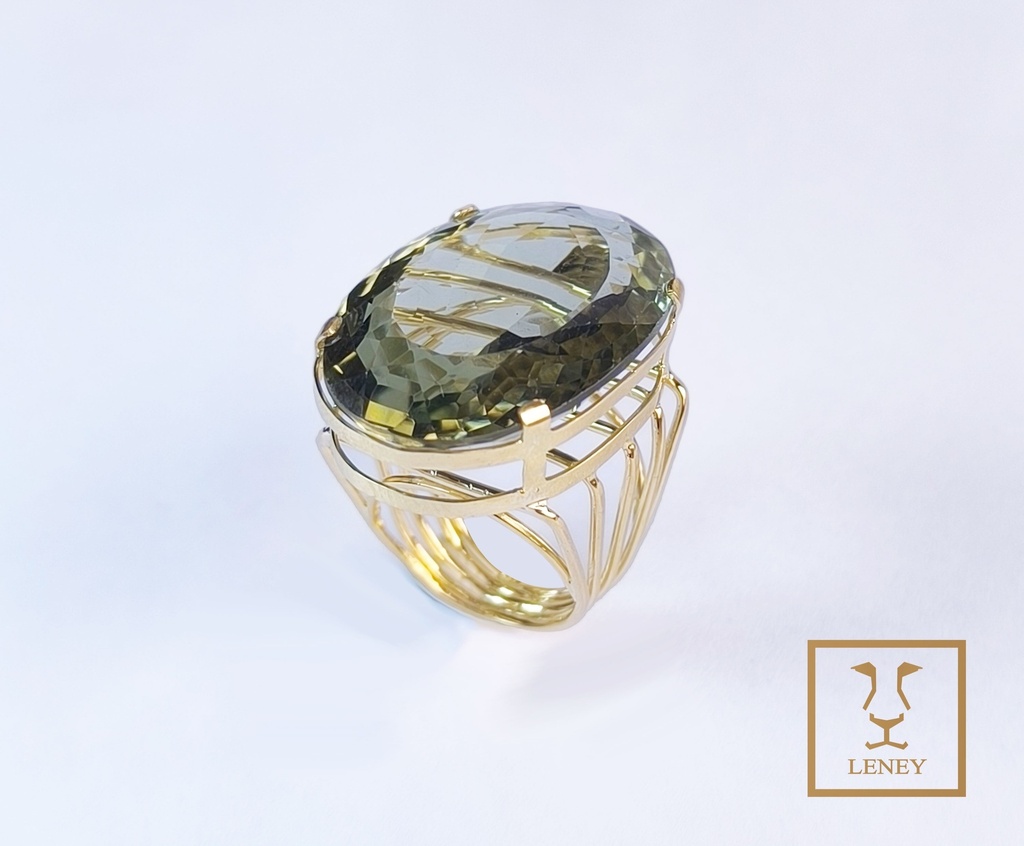 ANILLO AMATISTA VERDE AQUA