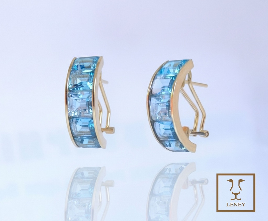 ARETE CINTILLO TOPAZIO AZUL
