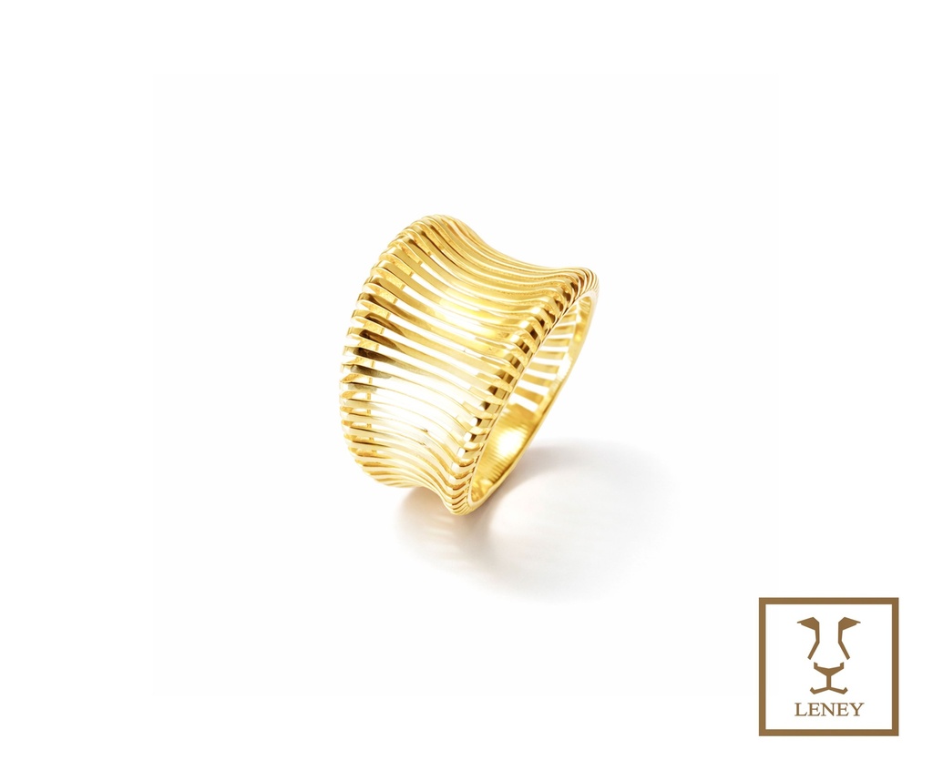 ANILLO CONCAVO MALLA SATINADA