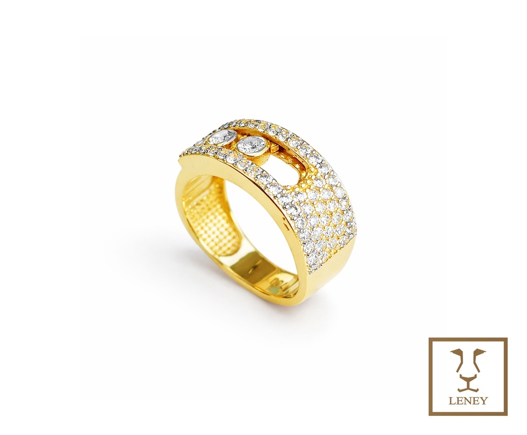 ANILLO MESSIKA CON 2 CIRCONES