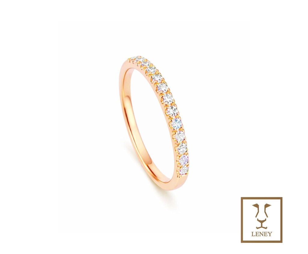 ANILLO CINTILLO DE 13 CIRCONES