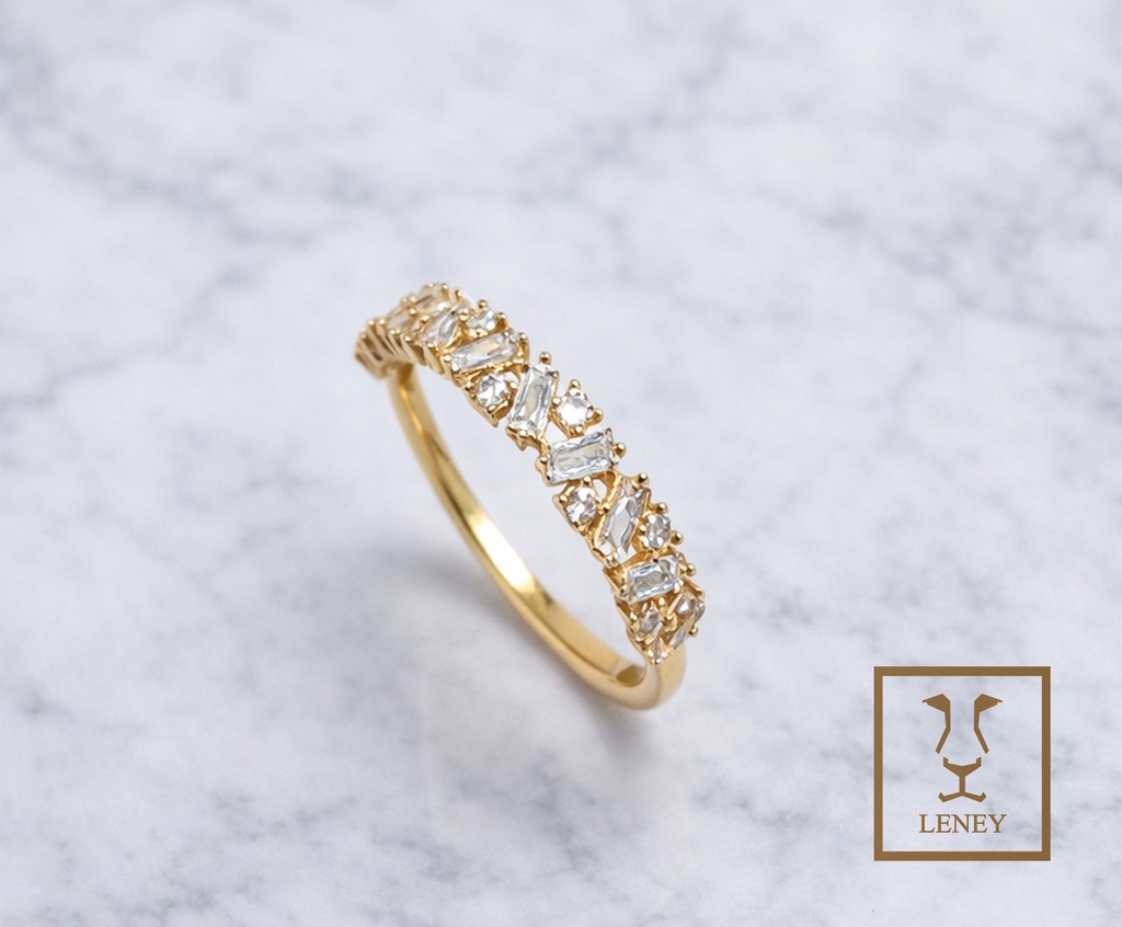 ANILLO CINTILLO CIRCONES BAGUETT