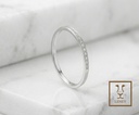 ANILLO CINTILLO DE 20 CIRCONES