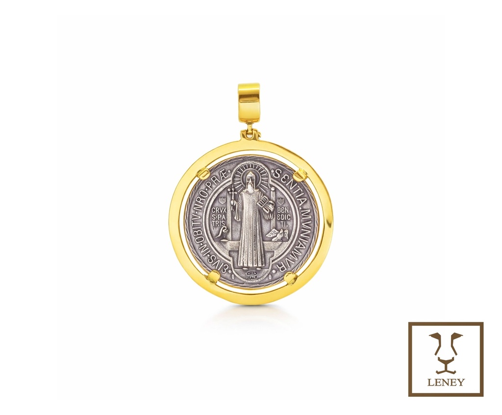 MEDALLA SAN BENITO DE PLATA