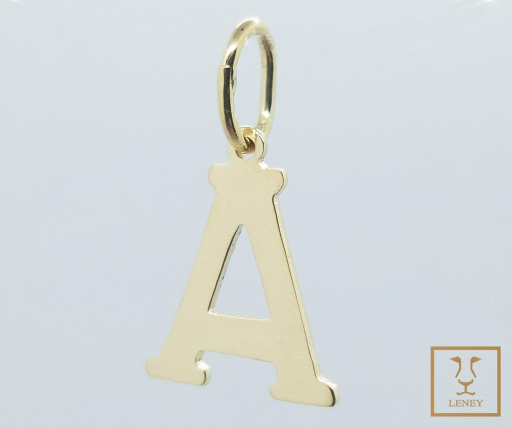 DIJE LETRA A IMPRENTA