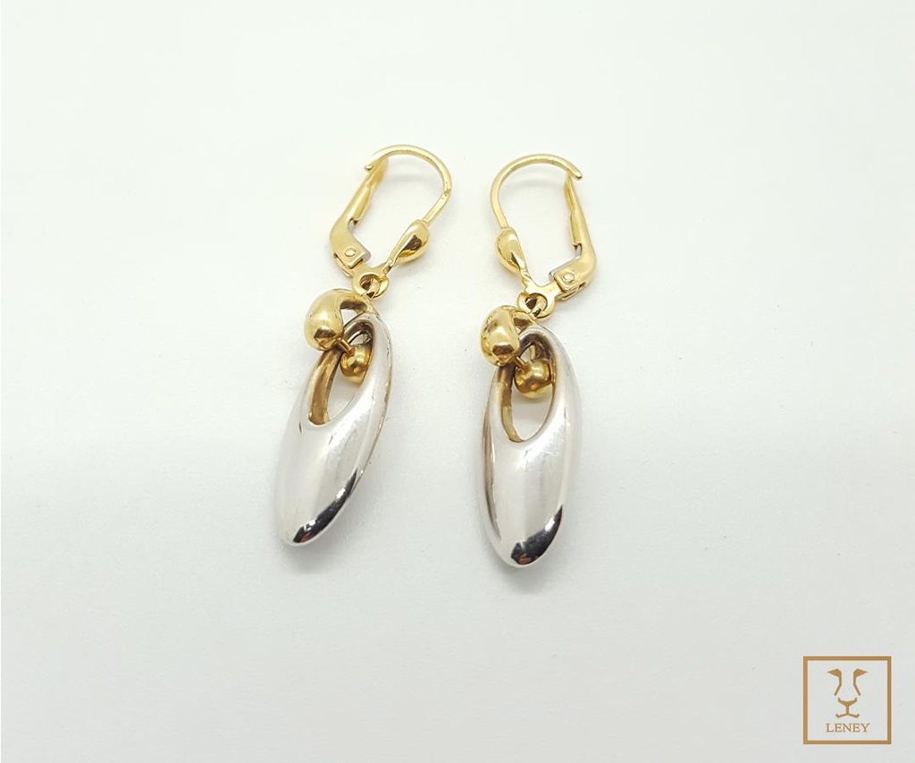 ARETE ELIPSE COLGANTE DOS OROS