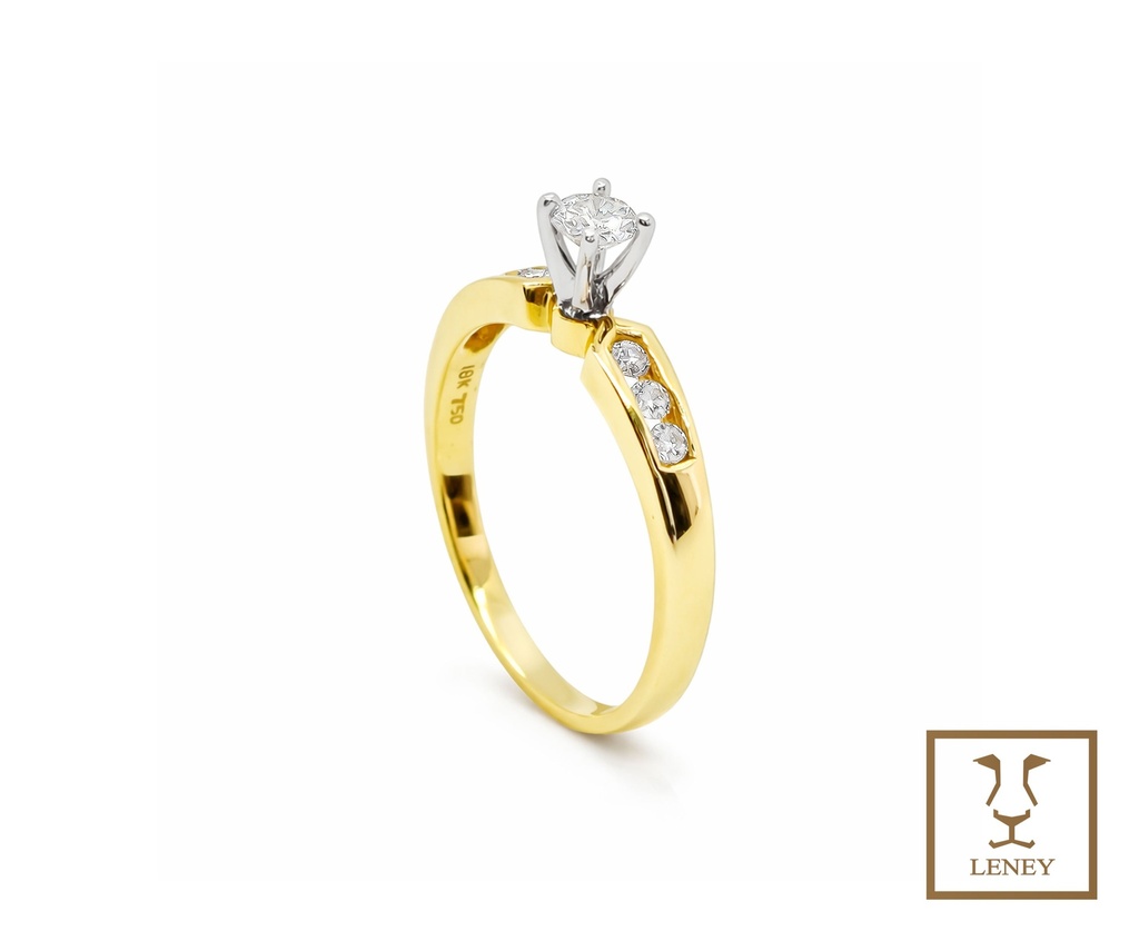 ANILLO SOLITARIO BRILLANTE C 0.20CT