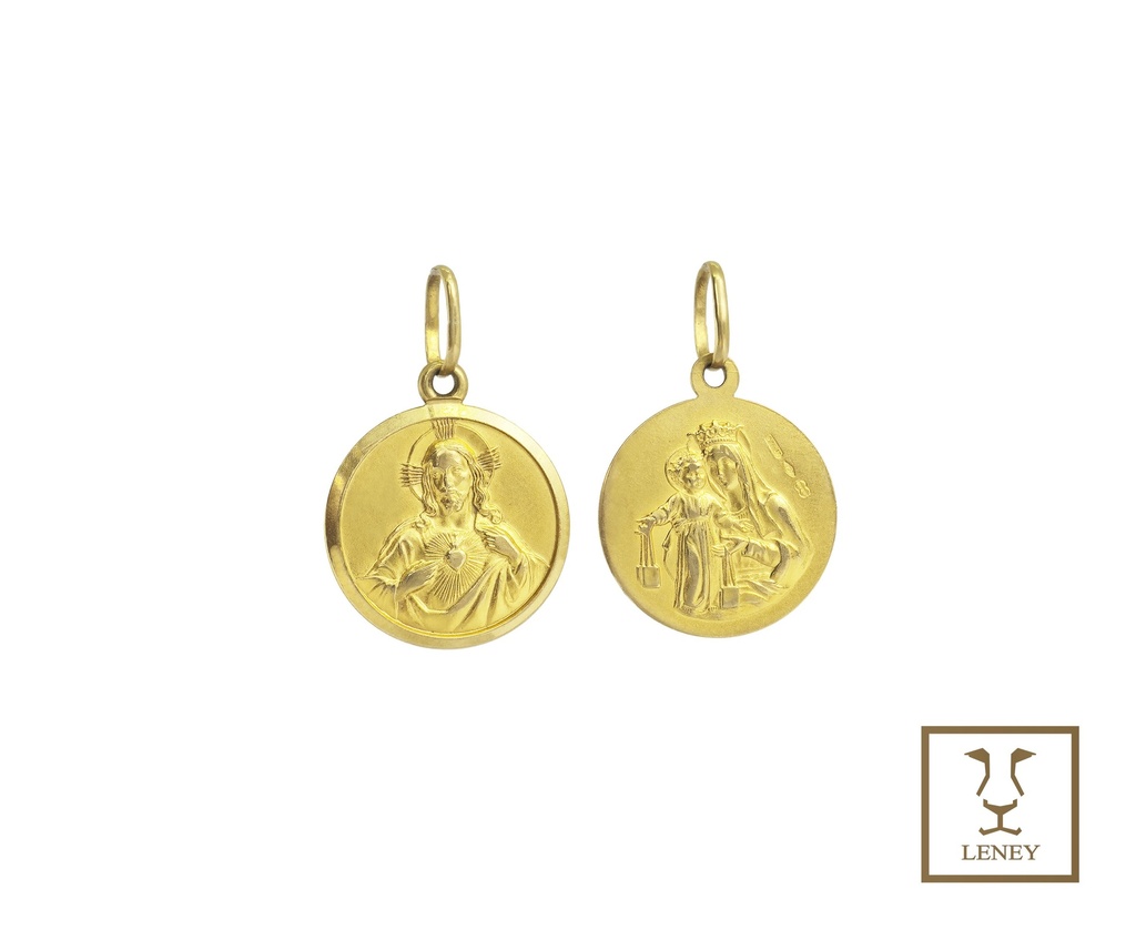 MEDALLA ESCAPULARIO 22MM DIAMETRO