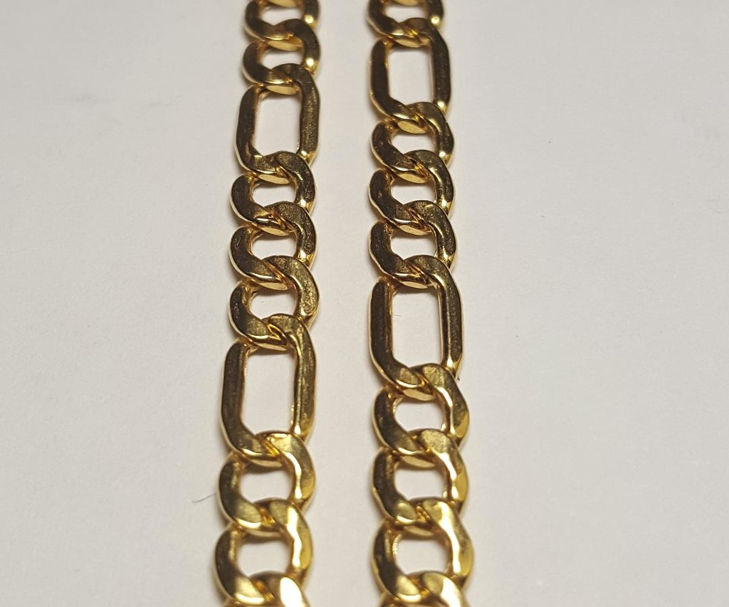 CADENA CARTIER FIGARO 3X1 60CMS