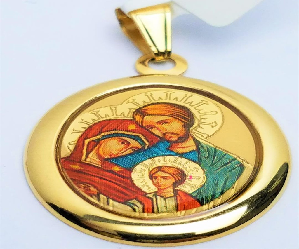 MEDALLA SAGRADA FAMILIA OVAL