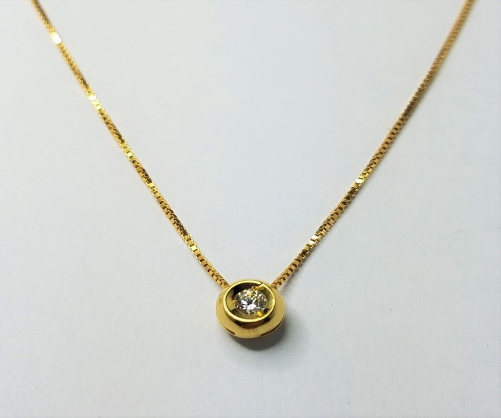 GARGANTILLA CIRCON BICELADO PUNTO