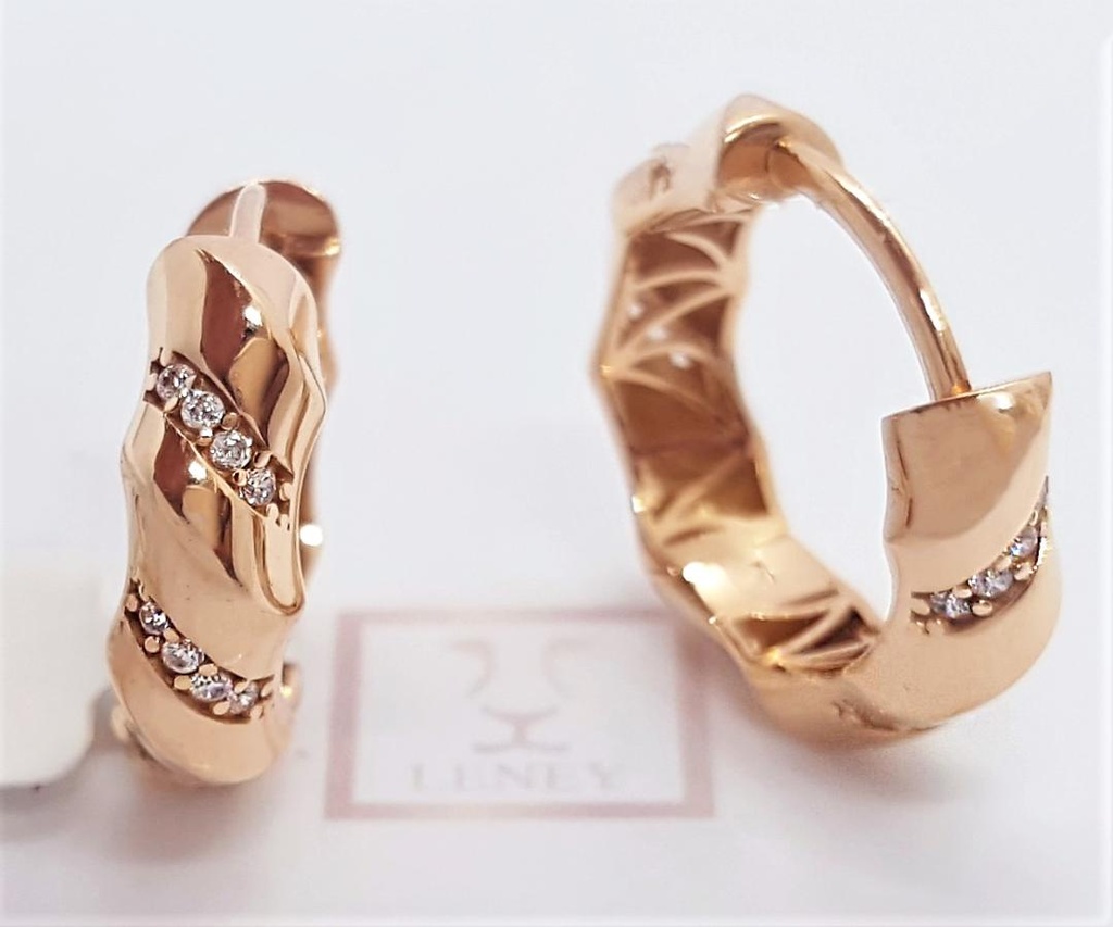 ARETE HUGGIE ENTORCHADO TRENZADO