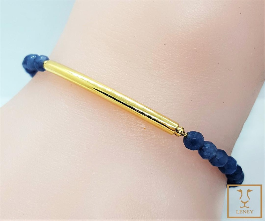 PULSERA CANA TUBO DE ORO
