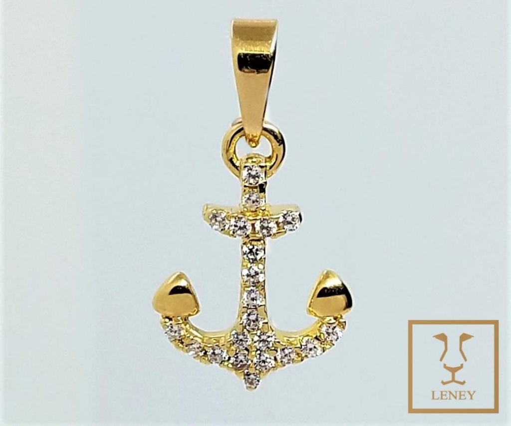 DIJE ANCLA ENJOYADA DE CIRCONES