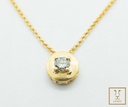 GARGANTILLA BRILLANTE 0.16CT BISELADO