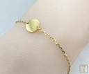 PULSERA PLACA REDONDA 9.3MM