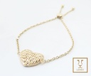 PULSERA CORAZON CALADO DIAMANTADO