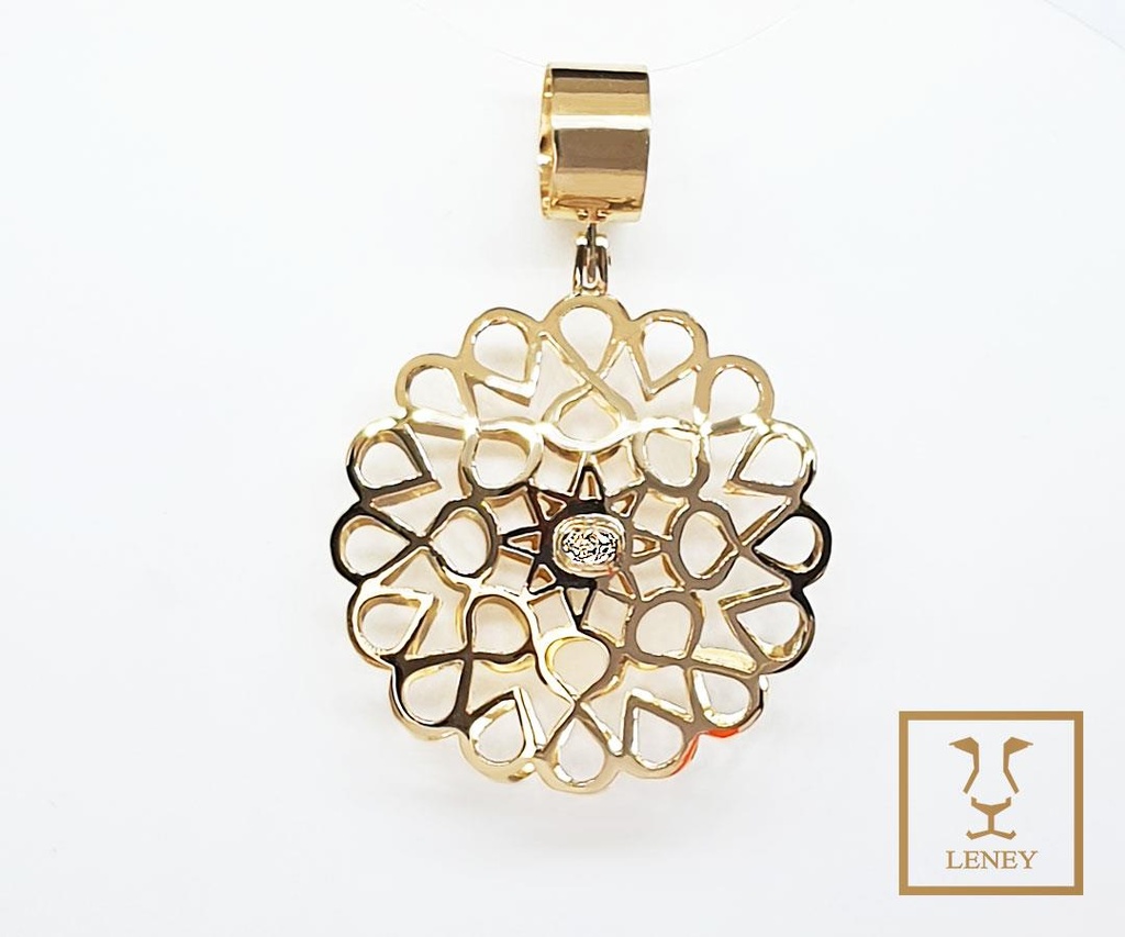 DIJE CIRCULO 30MM GOTAS