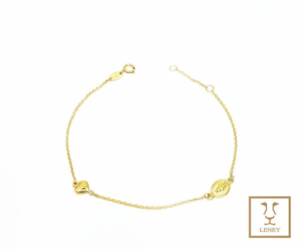PULSERA MEDALLA MILAGROSA 8MM ALTO