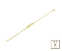 PULSERA ESCLAVA NINA/O CON PLACA