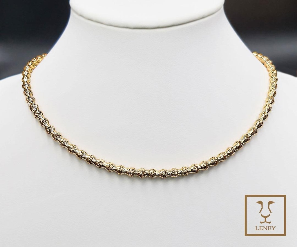 GARGANTILLA TUBO ELECTROFORMATURA CON ESFERAS