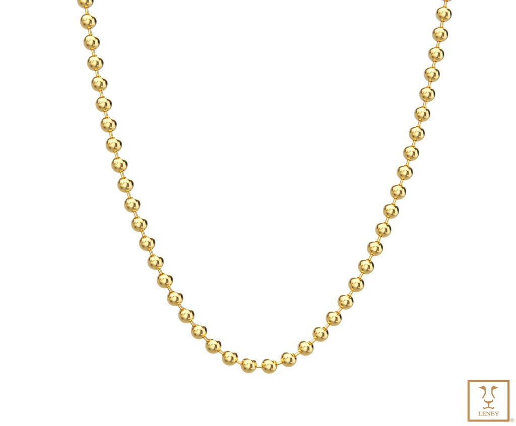 CADENA ESLABON MILITAR BOLITAS