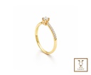 ANILLO SOLITARIO BRILLANTES C 0.22CT