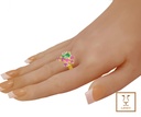 ANILLO RACIMO ESMERALDA GOTA