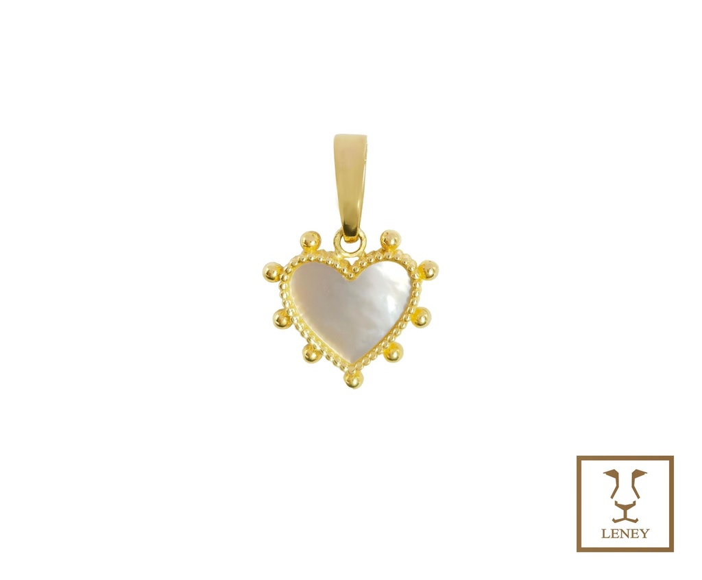 DIJE CORAZON 12MM ALTO