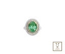 ANILLO ESMERALDA OVAL 9.5X7.5MM