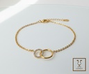 PULSERA 2 CIRCULOS ENTRELAZADOS