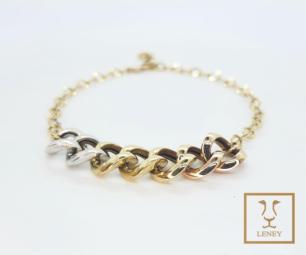 PULSERA ESLABON LOMO TRES