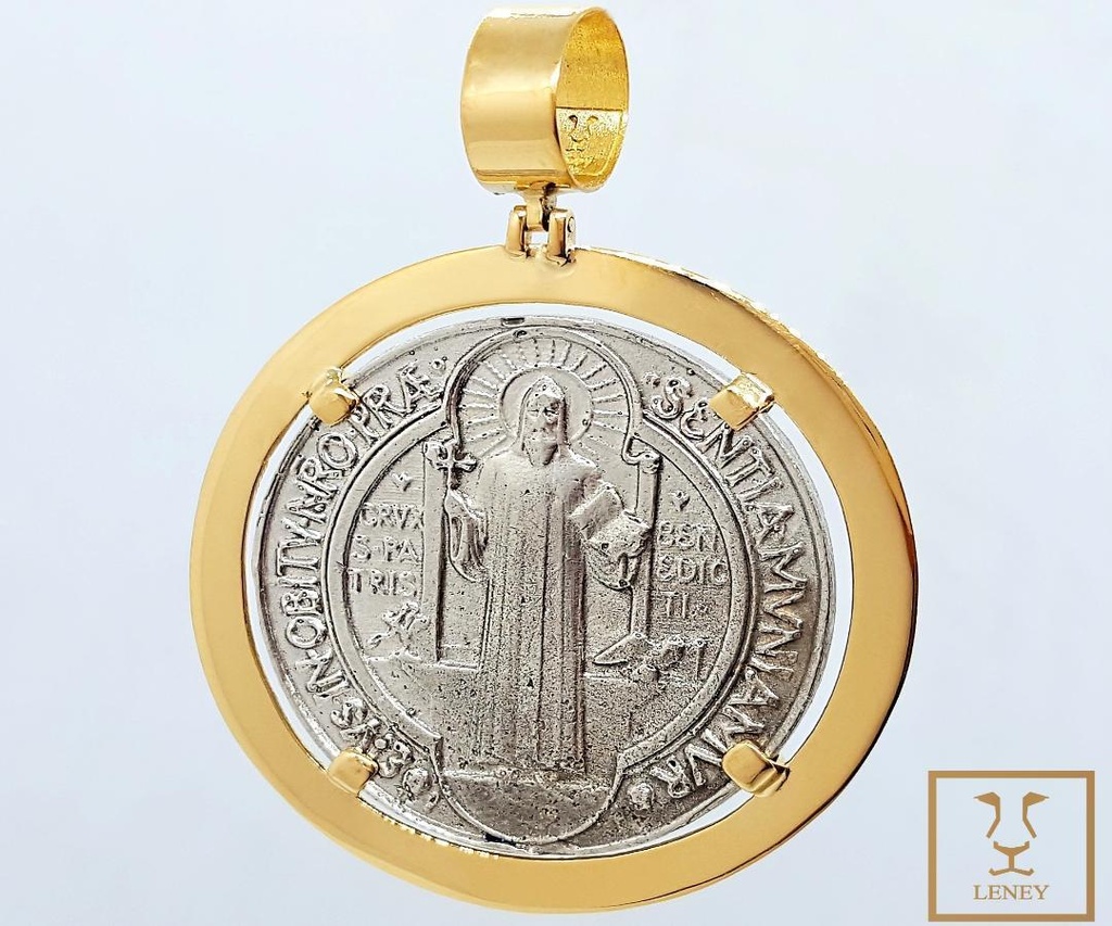 MEDALLA SAN BENITO DE PLATA