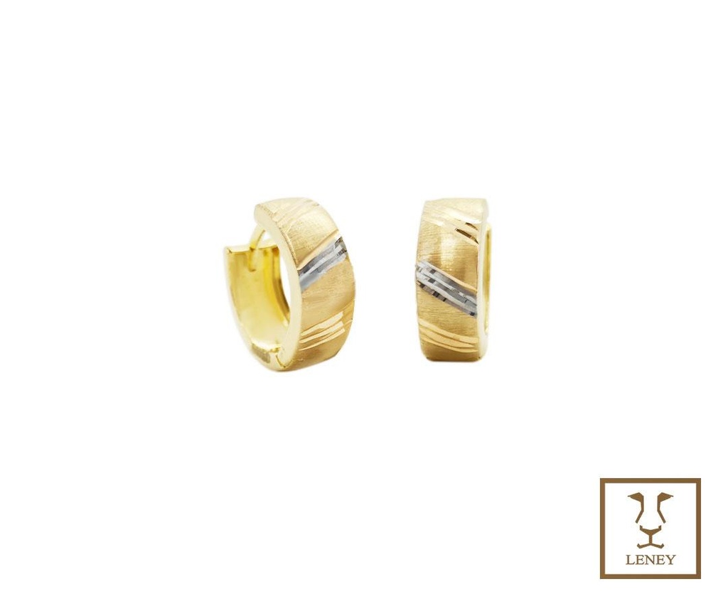 ARETE HUGGIE DIAGONALES DIAMANTADOS